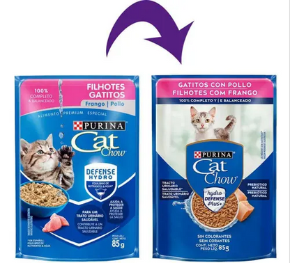 CAT CHOW FILHOTES FRANGO AO MOLHO 15un