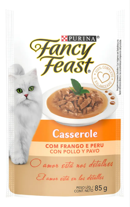 FANCY FEAST CASS FRANGO & PERU 60un