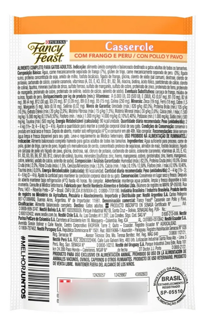 FANCY FEAST CASS FRANGO & PERU 30un