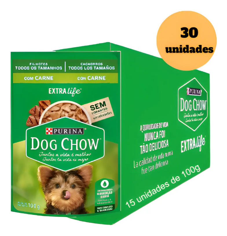 DOG CHOW FILH TDTM CARNE 30un