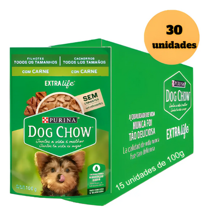 DOG CHOW FILH TDTM CARNE 30un