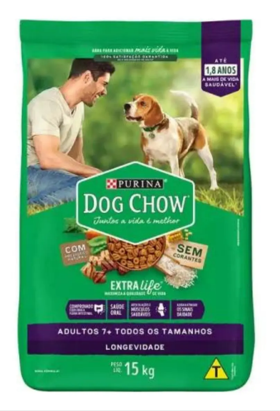 DOG CHOW EXTRA LIFE 7+ CAR/FRG/ARZ 15KG