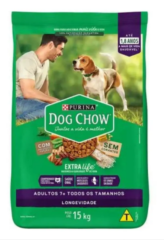 DOG CHOW EXTRA LIFE 7+ CAR/FRG/ARZ 15KG