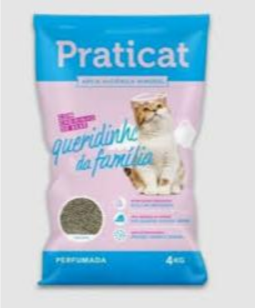 AREIA HIGIÊNICA PRATICAT QUERIDINHO FAMILIA 4KG